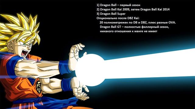 В Каком Порядке Смотреть весь DRAGON BALL смотреть онлайн