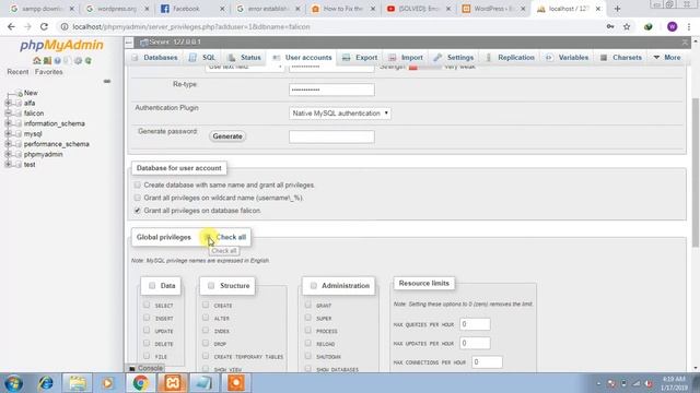How to fix Error establishing a database connection in XAMP server