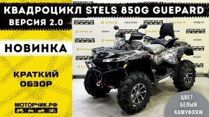 Новинка! Квадроцикл Stels ATV 850G Guepard 2.0 (Белый камуфляж)