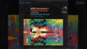 Joseph Silverstein plays Bartók Violin Concerto No.2  vinyl from 1965 (I.)