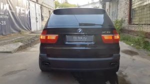 Злой тюнинг выхлопа BMW X5 E53 4.8 литра