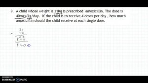 Q9 Drug Calc Practice Year 2 General Nursing  LYIT