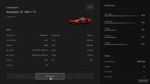 Gran Turismo Sport - Lamborghini Aventador LP 700-4 '11 Drag Setup