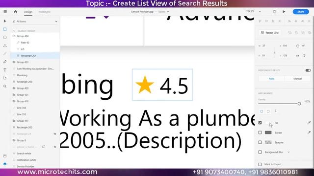Mobile UI Design Tutorial | Service Provider App | Topic 13 | Microtech Global IT Solution