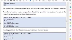 Lecture 8: Numpy Library Part 3