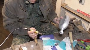 Реставрация алюминиевой фляжки. До 1917г