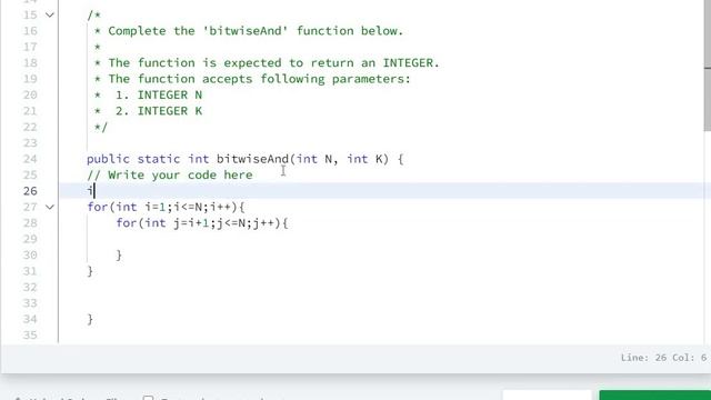 #29 Hackerrank Day 29: Bitwise AND Solution - Java 8| 30 Days Of Code Hackerrank смотреть онлайн