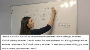 ОГЭ математика 2022. Задачи на растворы сплавы и смеси