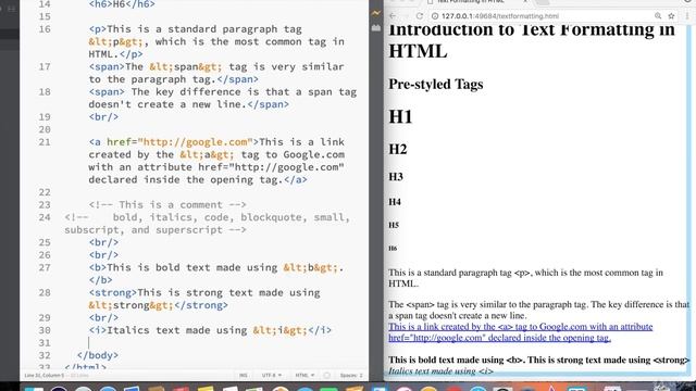 6. Advanced Text Formatting ? #html #css #htmlcss #javascript #coding #programming