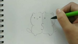 как нарисовать котика просто. рисунки для срисовки