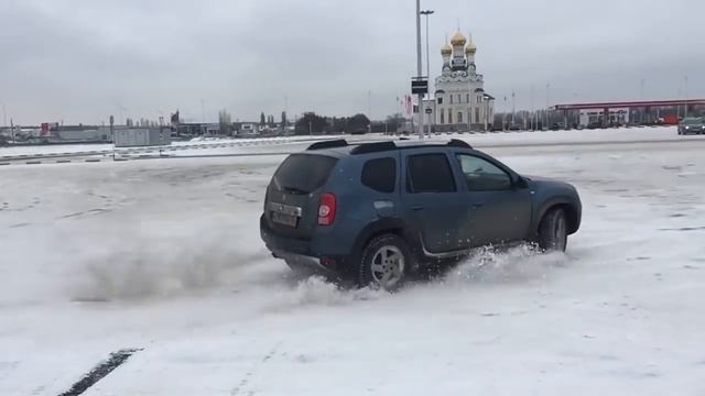 Renault Duster dci snow drift "Рено Дастер дизель зимний дрифт" смотреть онлайн