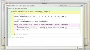 Java Arrays, for loops, and random numbers