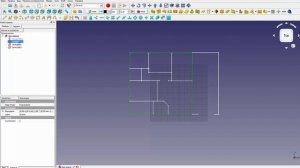 FreeCad Коробка этажа по плану