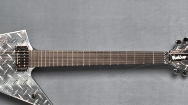 Dimebag Darrell's Washburn diamondplate guitar from Pantera's 2000 tour. смотреть онлайн