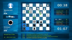 Chess Game Analysis: Martin183 - Блэкаут : 0-1 (By ChessFriends.com)