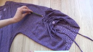 Как сделать драпировку по низу рукава