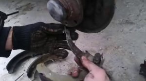 замена задних колодок ваз 2110