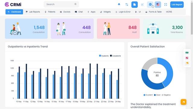 Hospital Dashboard Bootstrap 5 Admin Template with LTR Light Theme