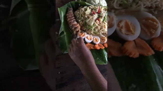 wow Amazing food for rural area in the countryside #countryside #fishing #fishingvideo #fresh #rice