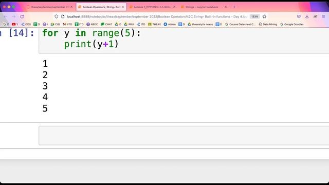 Boolean Operators, String Built-in Functions | theax | 2022 09 23