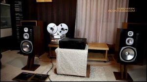 Слушаем катушечный магнитофон через ресивер Kenwood