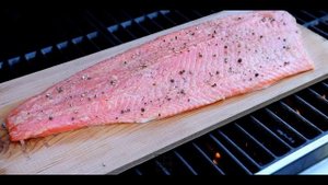 Лосось на кедровой дощечке (рецепт для газового гриля) | ПП