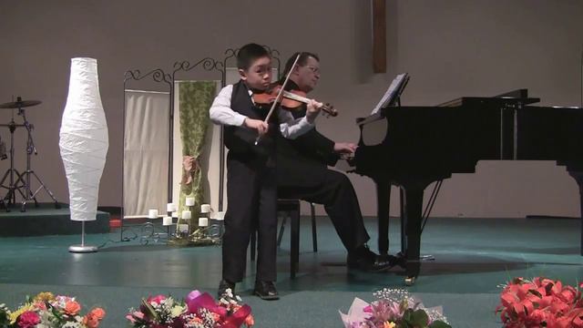 Spencer Tsai played his "Mozart's Tears" composed at age 7 смотреть онлайн