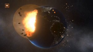 Бог Куда ты смотришь Луна падает на землю