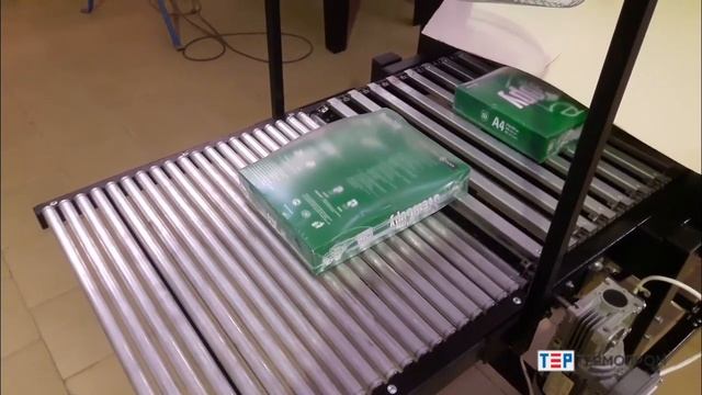 Упаковка бумаги А4 в пленку, коробов и т.п - упаковочная машина ТМ-2П полная запайка смотреть онлайн