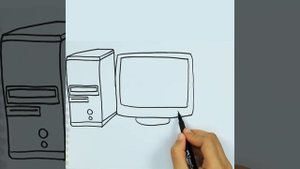 КАК РИСОВАТЬ КОМПЬЮТЕР ПОЭТАПНО | УРОК РИСОВАНИЯ ДЛЯ ДЕТЕЙ | How to draw Computer for kids