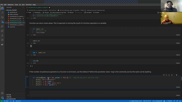 Introduction to python v3 : Functions, input and output, errors and exceptions смотреть онлайн