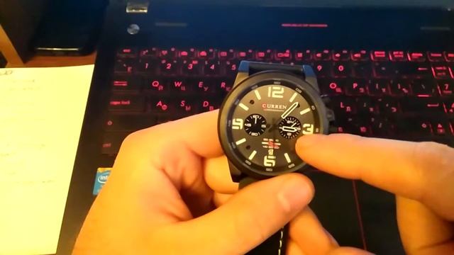 Китайские часы хронограф с aliexpress.CURREN Chronograph m:8314