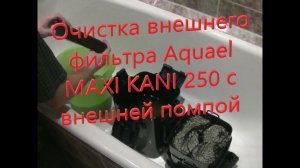 Очистка внешнего фильтра Aquael MAXI KANI 250 с внешней помпой.mp4