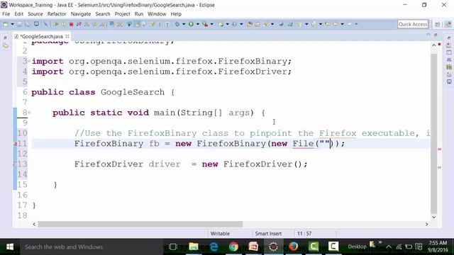 FireFox Binary Class In Selenium Webdriver | Selenium Webdriver Training | Selenium Training Course