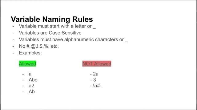 Python - Tutorial 2 - Numbers and Variables смотреть онлайн