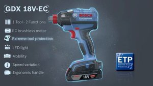 Bosch Cordless Driver | GDX 18 V-EC Professional