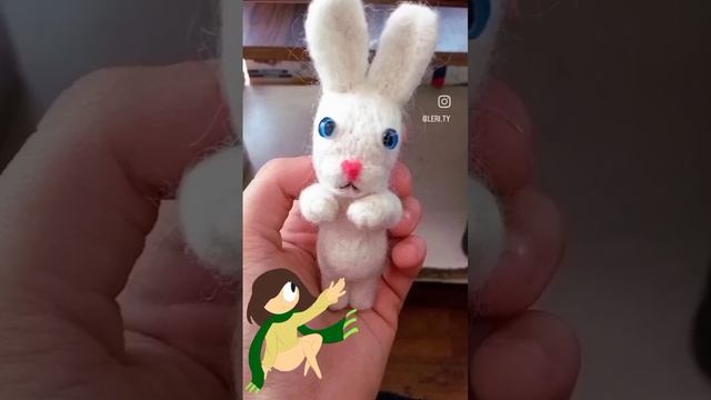 #игрушкиручнойработы #игрушки #кролик #валяние #игрушка