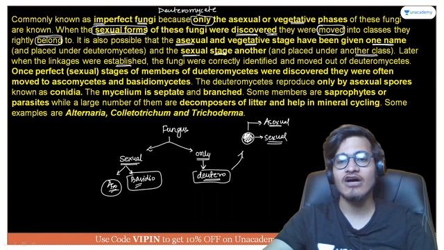 Deuteromycetes - Fungi | NEET Biology | NEET UG in 10 смотреть онлайн