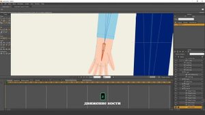 Создание мультфильма. Анимация. Привязка слоев к костям в MOHO. Урок 5