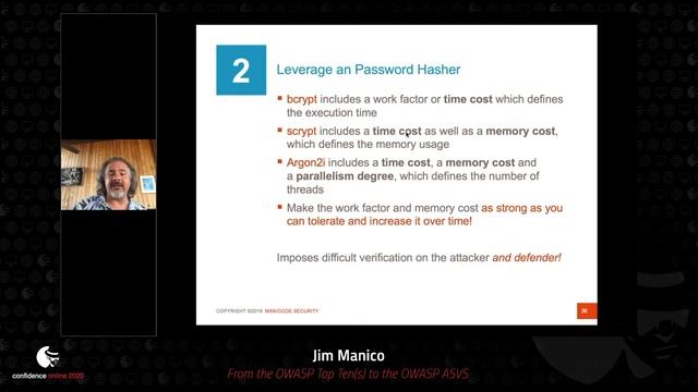 CONFidence 2020: From the OWASP Top Ten(s) to the OWASP ASVS (Jim Manico) смотреть онлайн