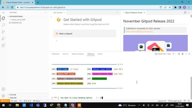 Enabling Desktop Environment in GitPod, connect through NoVNC and Using it as a Free "VPS" Tutorial смотреть онлайн