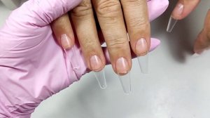 НАРАЩИВАНИЕ на типсы/выравнивание без опила