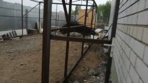 каркас гаража из профильной трубы