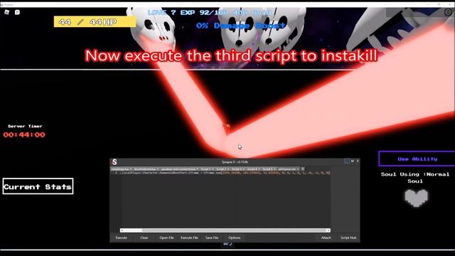 Roblox Undertale Last Reset Script (MaxLevel Very Fast) смотреть онлайн