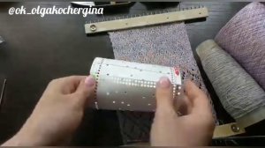 Ажур. Платинг. Вязальная машина brother.