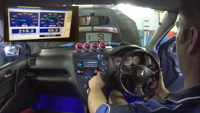 K24 Turbo Honda Civic Type R dyno run смотреть онлайн