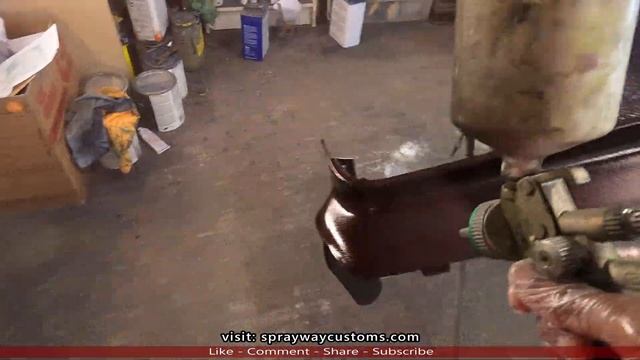 How To Spray A Pearl Base Coat Clear Coat Paint - Painting The Box Chevy Caprice Fiberglass Parts смотреть онлайн