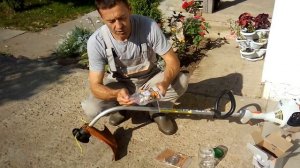 Триммер STIHL FS 45 и головка Poly Cut 6 - 3