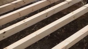 День 2. Укладка ОСП OSB на лаги пола (обвязка). Как построить каркасный дом своими руками