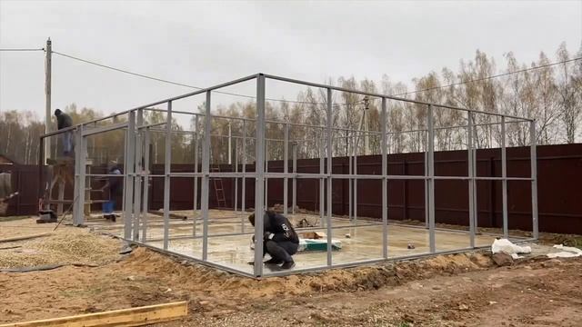 Гараж, навес, погреб, хозблок за 10 дней. Изготовление и монтаж металлоконструкций. РекордПласт.